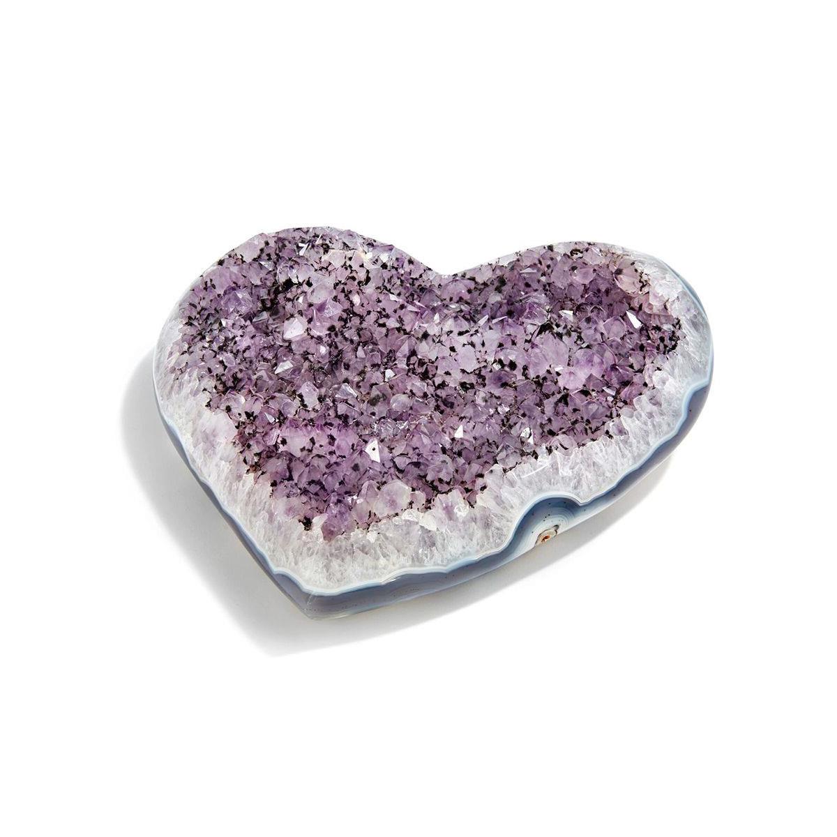 ANNA New York Cuore Heart in Amethyst Druz