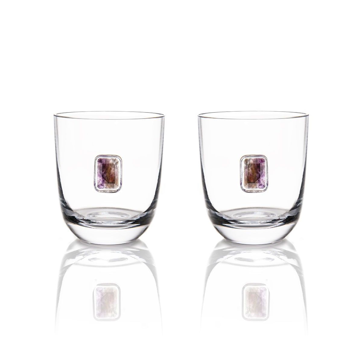 ANNA New York Elevo Double Old Fashioned Glasses Crystal 