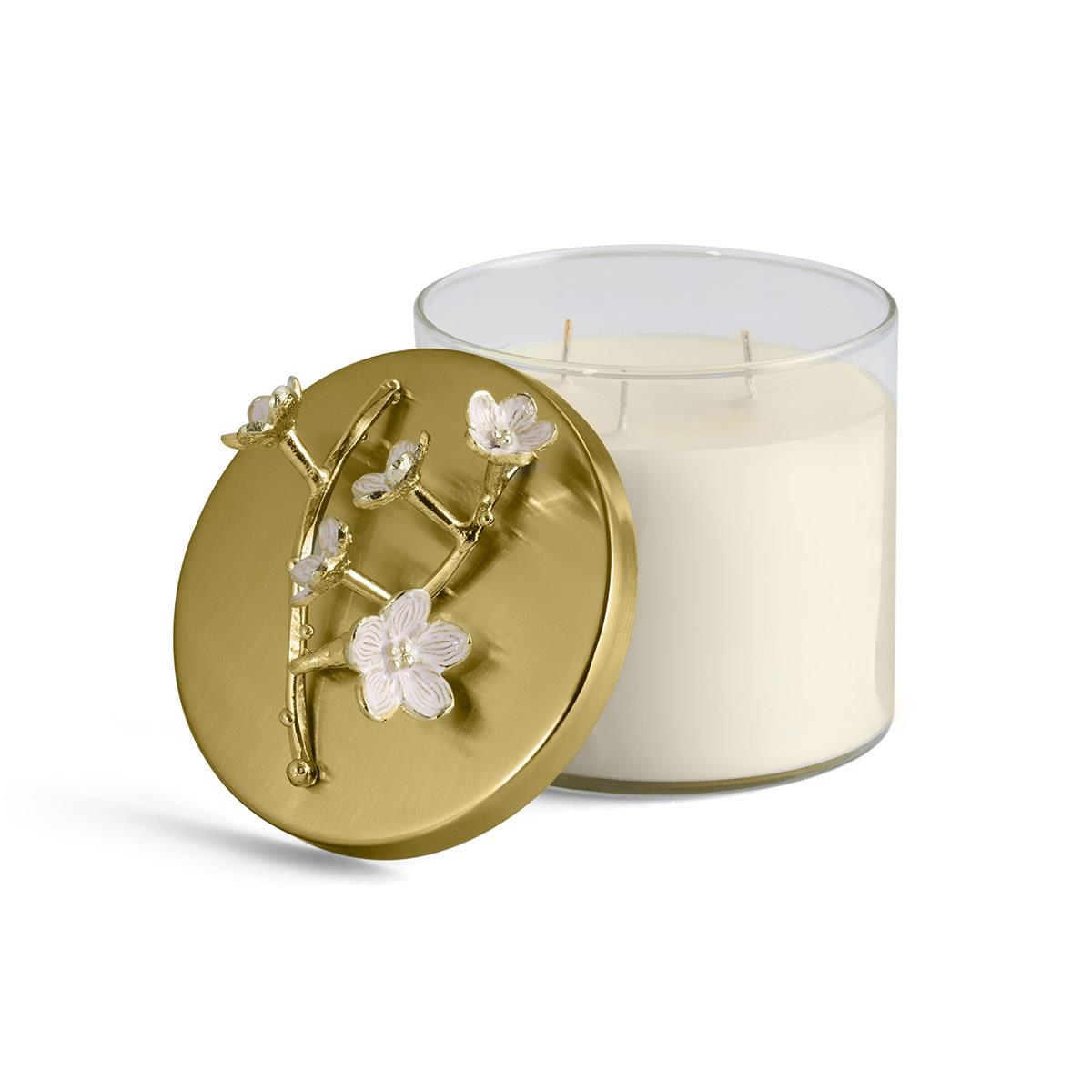 Michael Aram Cherry Blossom Goldtone Orchid Candle