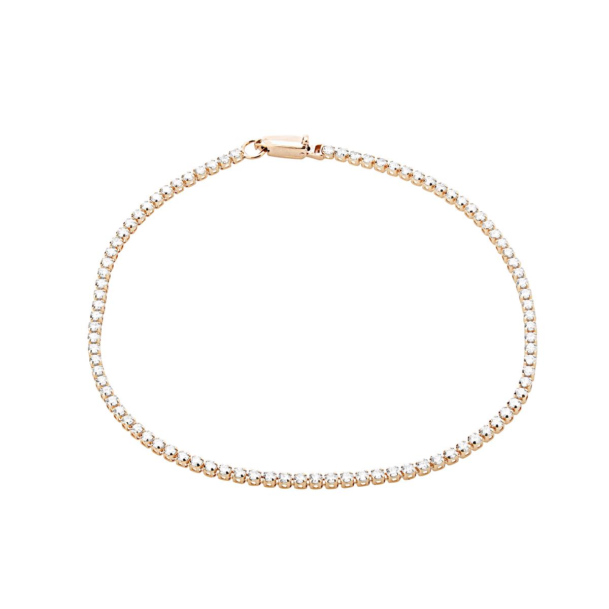 London Collection Rose Gold Diamond Tennis Bracelet 1.20cts