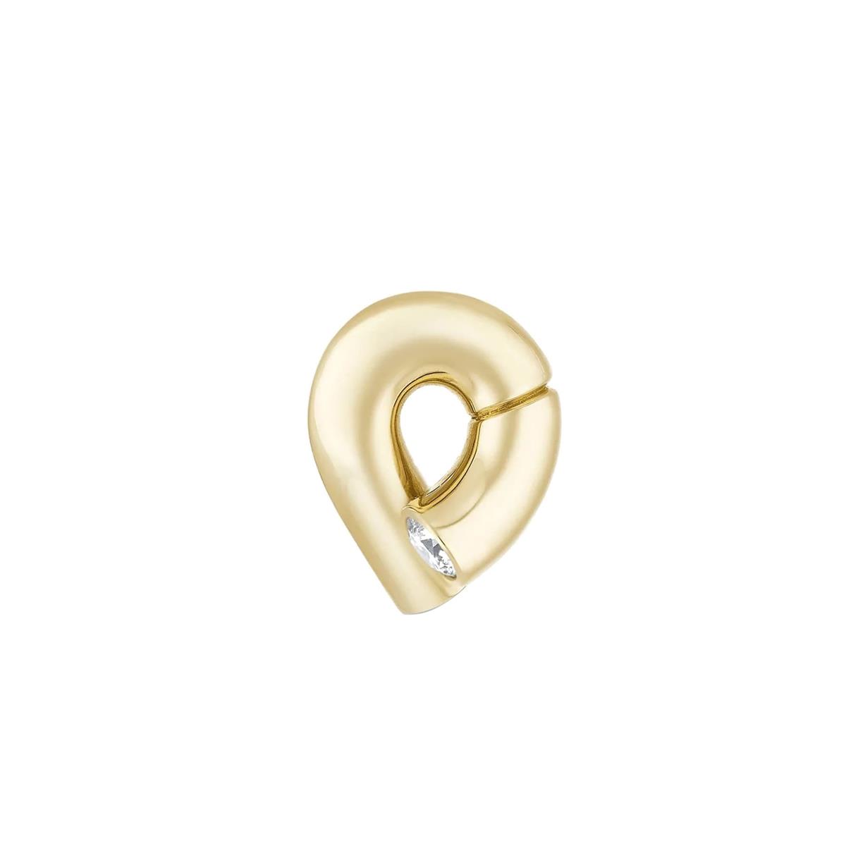 Tabayer Oera Yellow Gold Diamond Stud Earrings