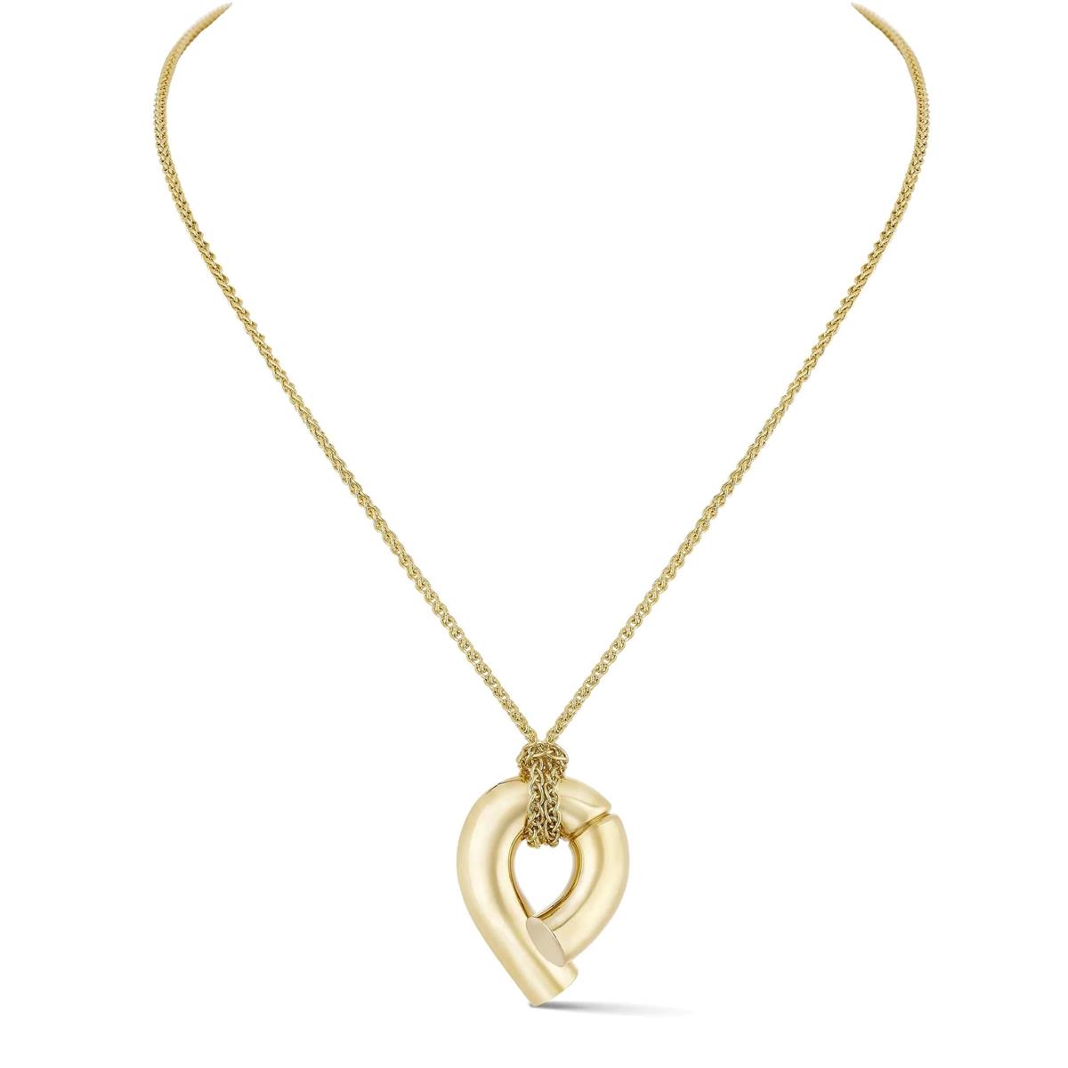 Tabayer Oera 18k Yellow Gold Chain Pendant Necklace