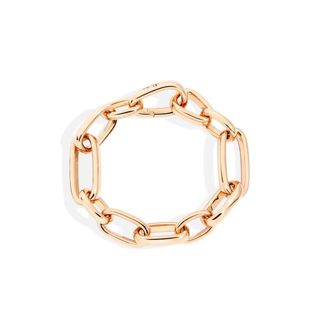 Pomellato Iconica 18k Rose Gold Slim Chain Bracelet
