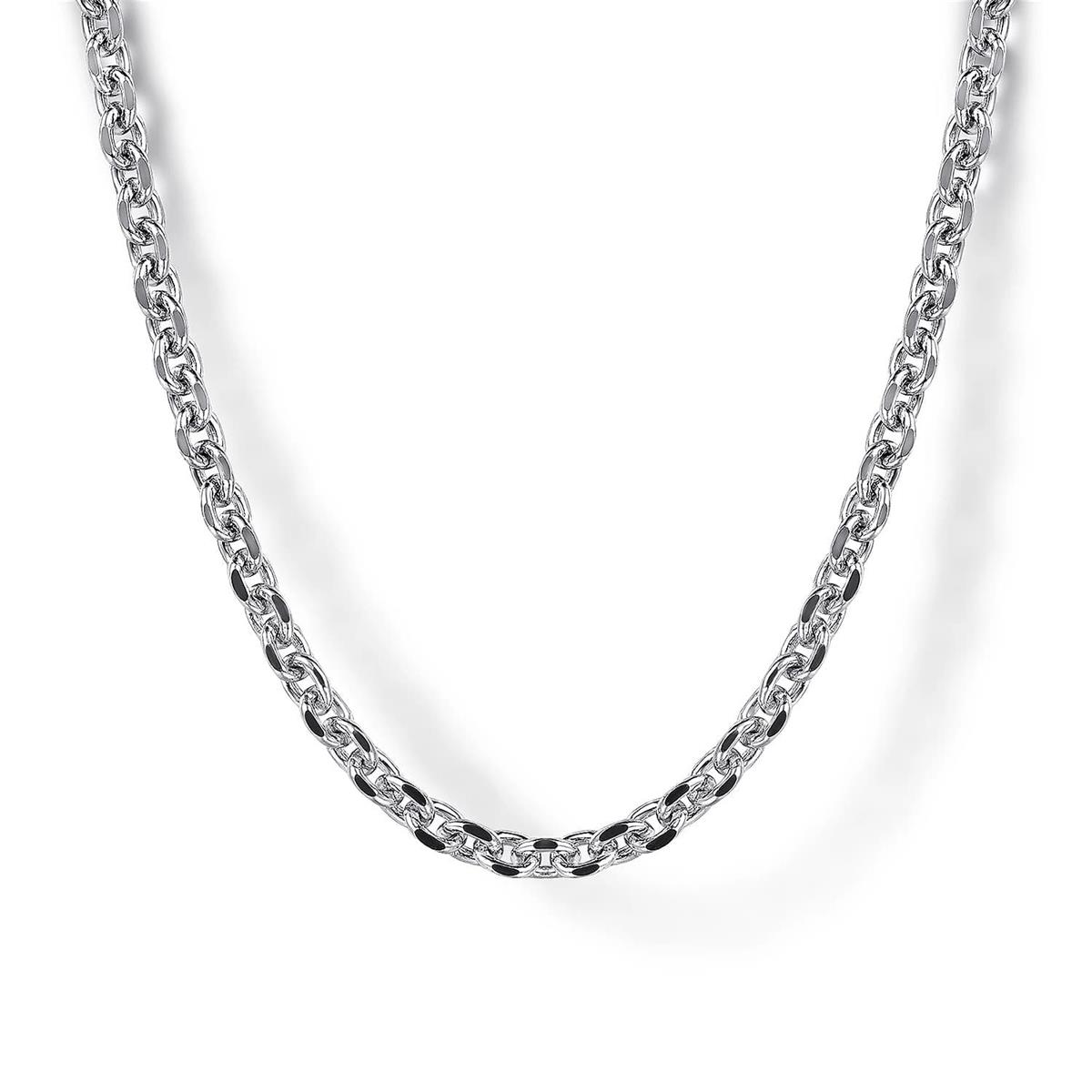 Gabriel & Co Sterling Silver Link Chain Necklace 