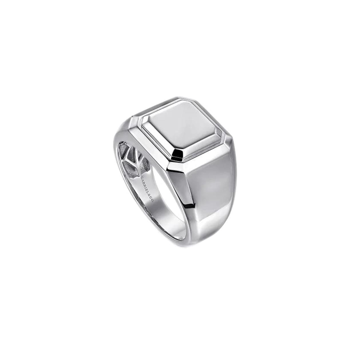 Gabriel & Co Wide Sterling Silver Men