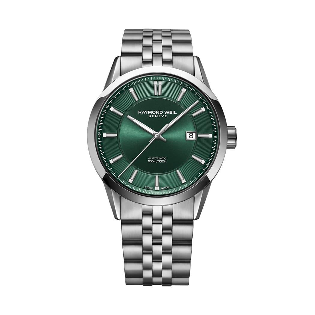 Raymond Weil Freelancer Stainless Steel Green