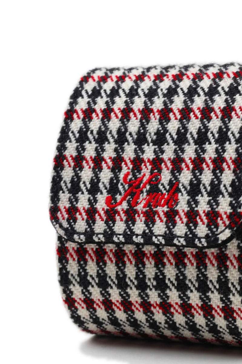 Kruk Red Pepita Single Watch Travel & Storage Case