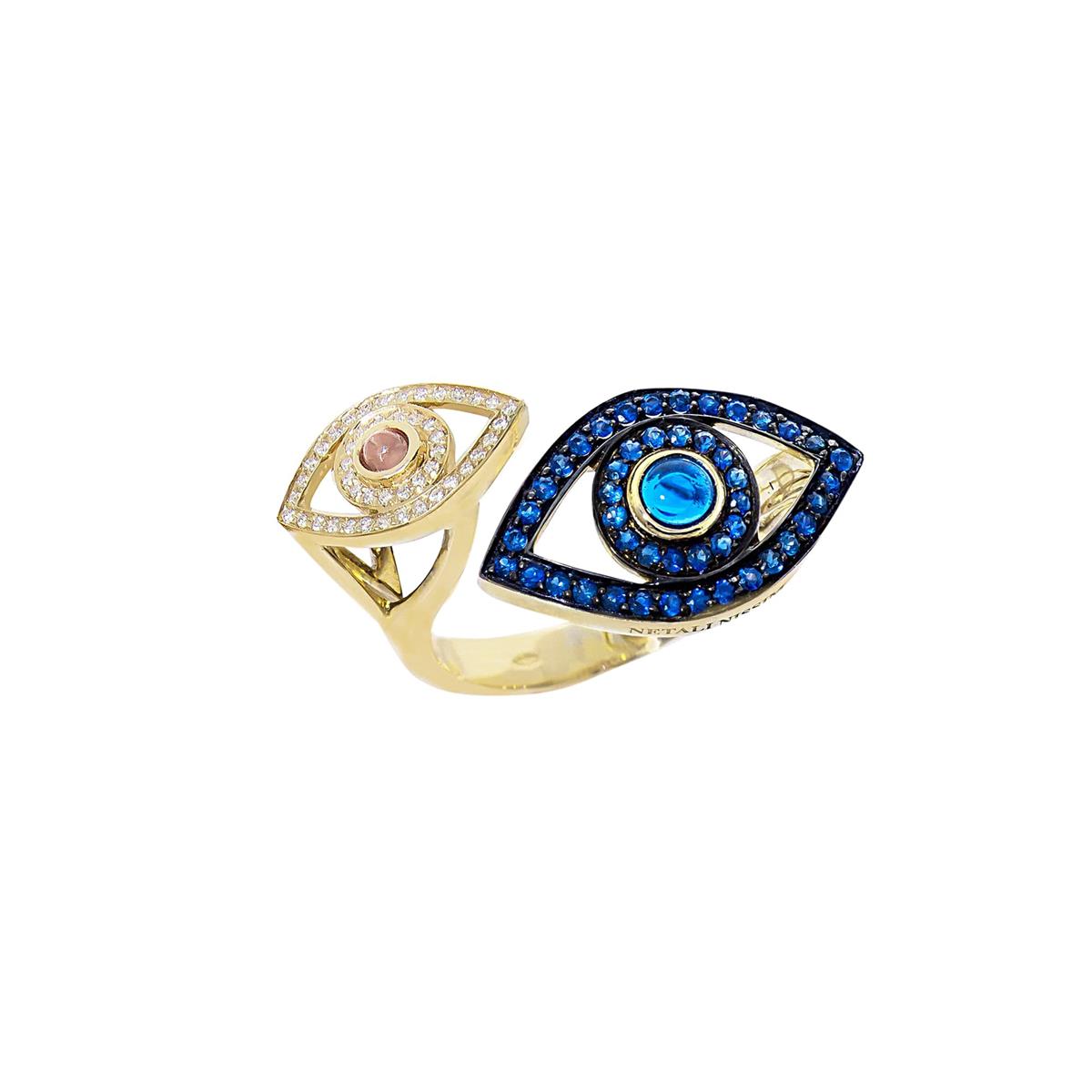 Netali Nissim Protected Double Eye Ring