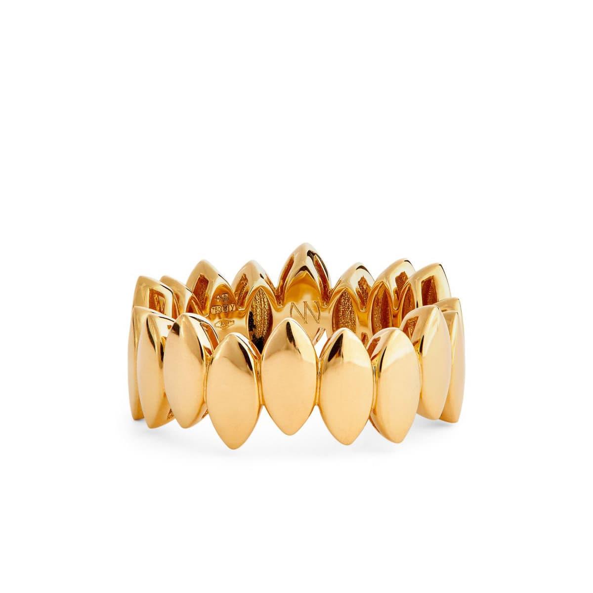 Netali Nissim 18k Yellow Gold Navette Ring