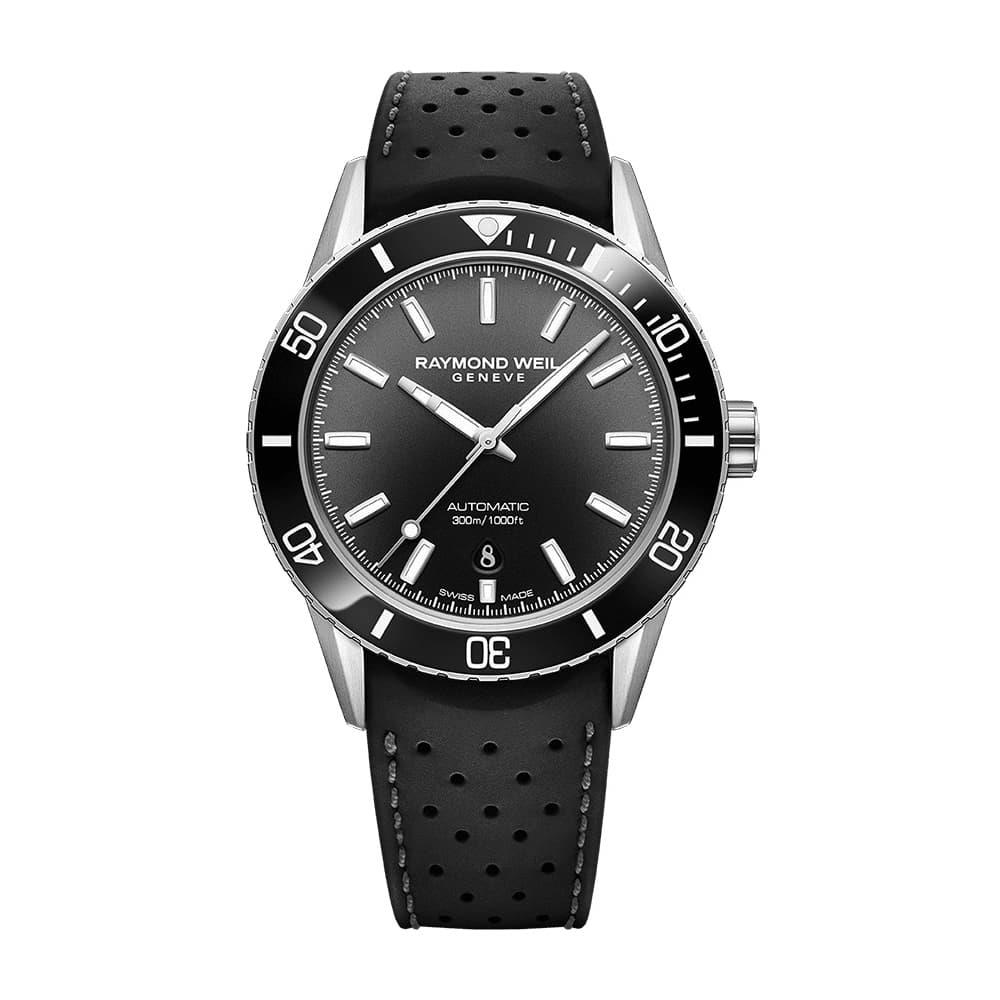 Raymond Weil Freelancer Stainless Steel Black Ceramic