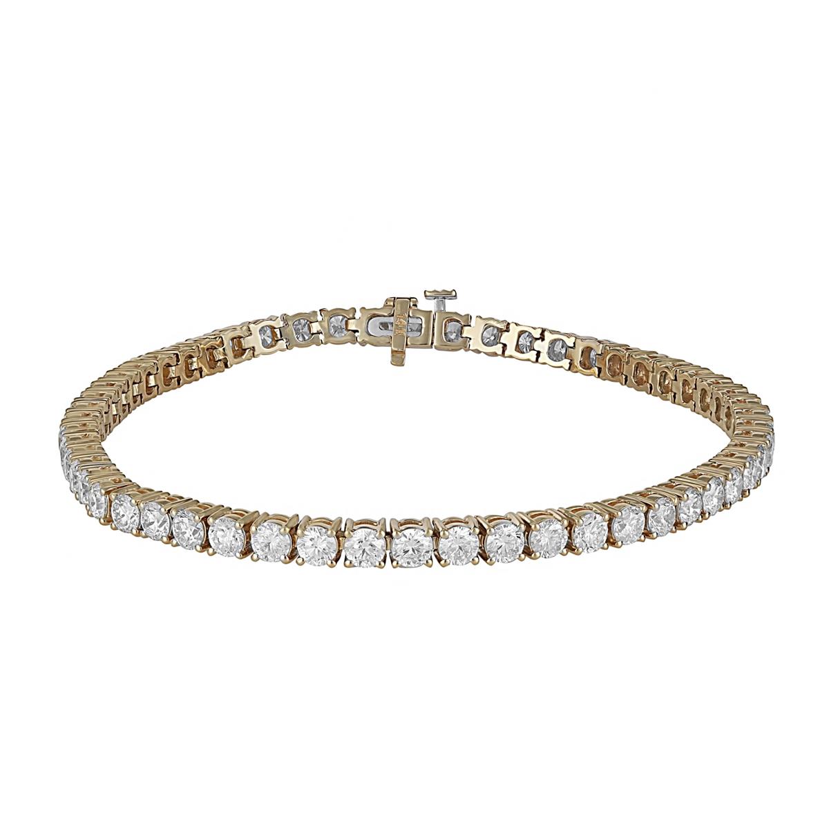 London Collection Yellow Gold Round Diamond Men