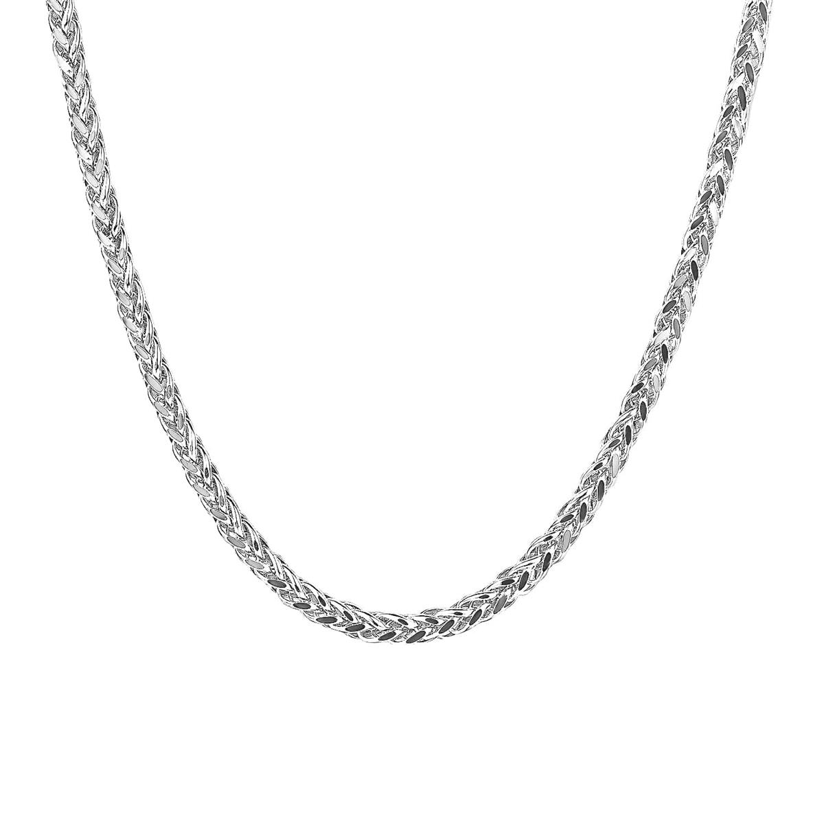 Gabriel & Co Sterling Silver 20 inch Wheat Chain Necklace