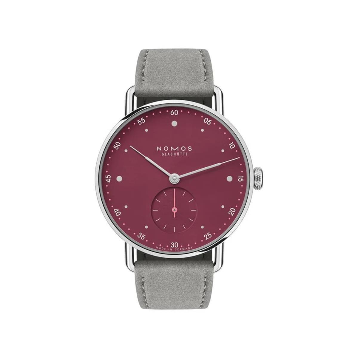 Nomos Glashutte Metro 33 Muted Red