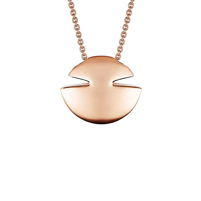 Bvlgari Cabochon 18k Rose Gold Necklace