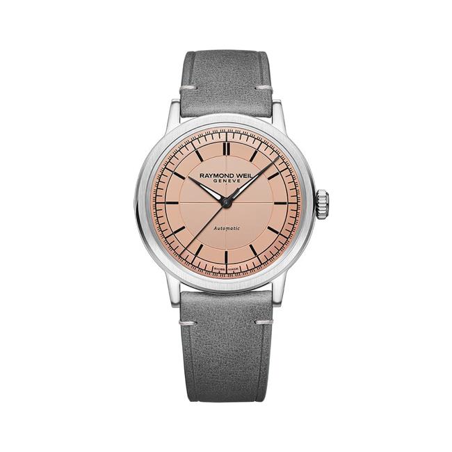 Raymond Weil Millesime Stainless Steel Salmon