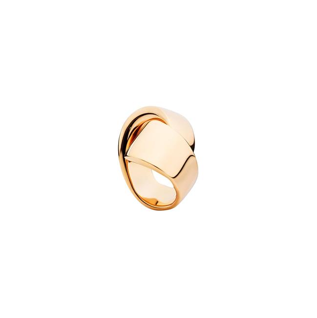 Vhernier Abbraccio 18k Rose Gold Twist Ring