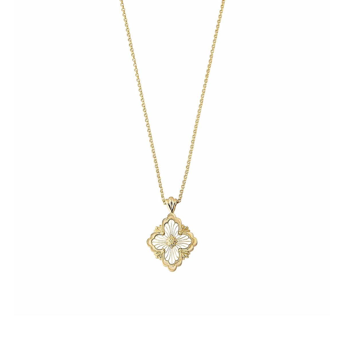 Buccellati Opera Tulle 18k Yellow Gold Medium Motif Pendant Necklace