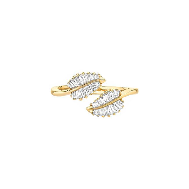 Anita Ko Palm 18k Yellow Gold Diamond Small Wrap Ring