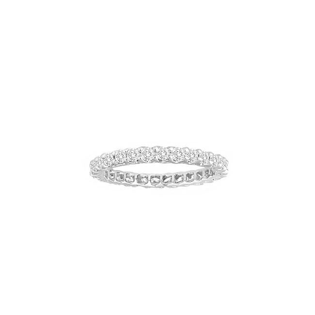 TWO By London Platinum Diamond Trellis Set Eternity Band