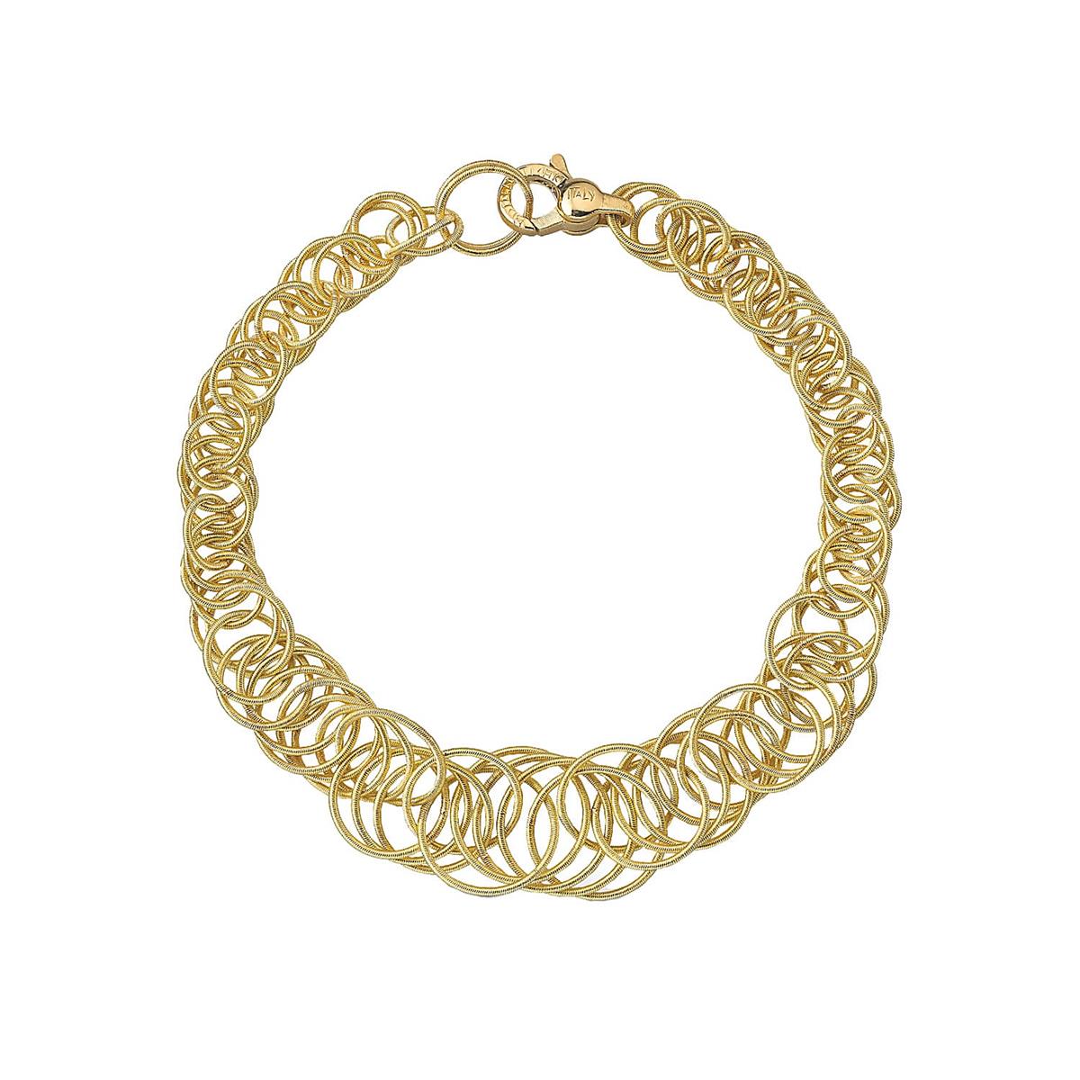 Buccellati Hawaii 18k Yellow Gold Graduated Circle Chain Bracelet