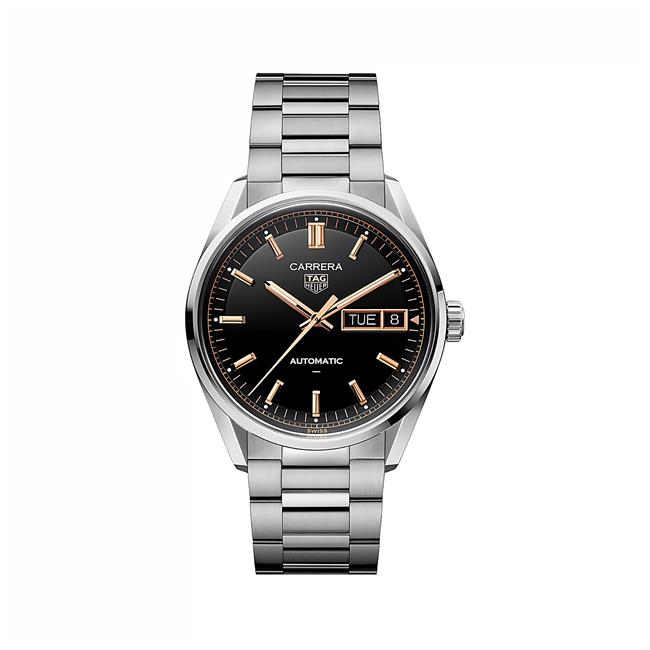 TAG Heuer Carrera Day Date 18k Rose Gold Black