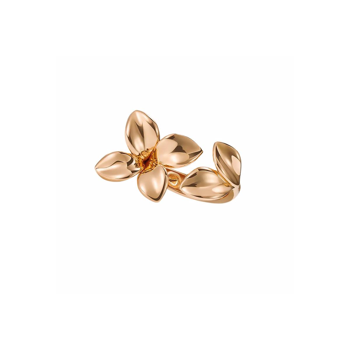 Pasquale Bruni Giardini Segreti 18k Rose Gold Flower Wrap Ring