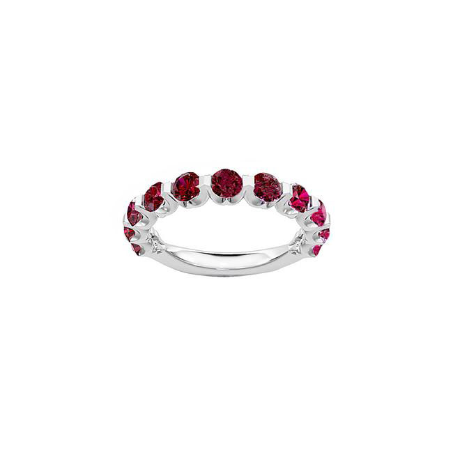 TWO By London 14k White Gold Ruby Ring 6