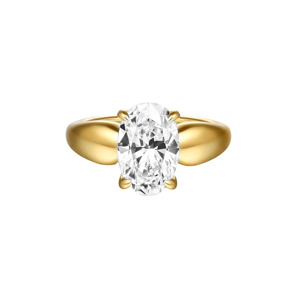 Gabriel & Co Bridal Raven 14k Yellow Gold Diamond Engagement Ring