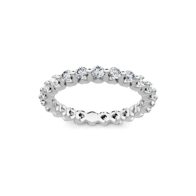 TWO By London Platinum Diamond Single Prong Eternity Band 1.00cts