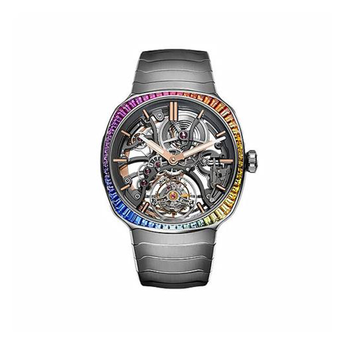 H. Moser & Cie Streamliner Tourbillon Skeleton Rainbow