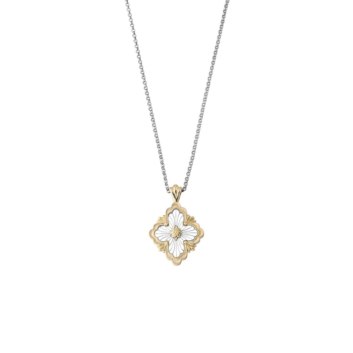 Buccellati Opera Tulle Two Tone Big Motif Pendant Necklace