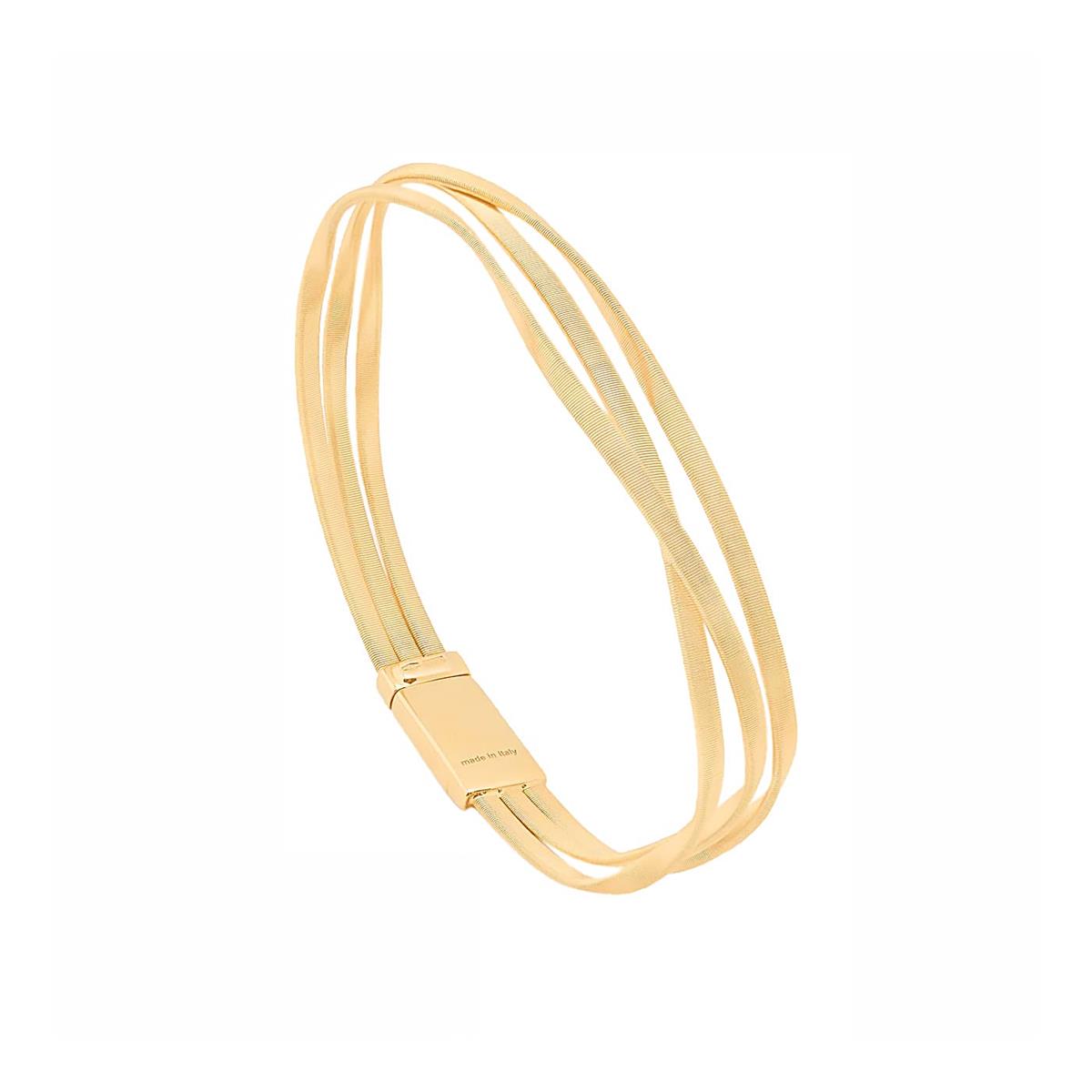 Marco Bicego Marrakech 18k Yellow Gold 3 Strand Wrap Bracelet