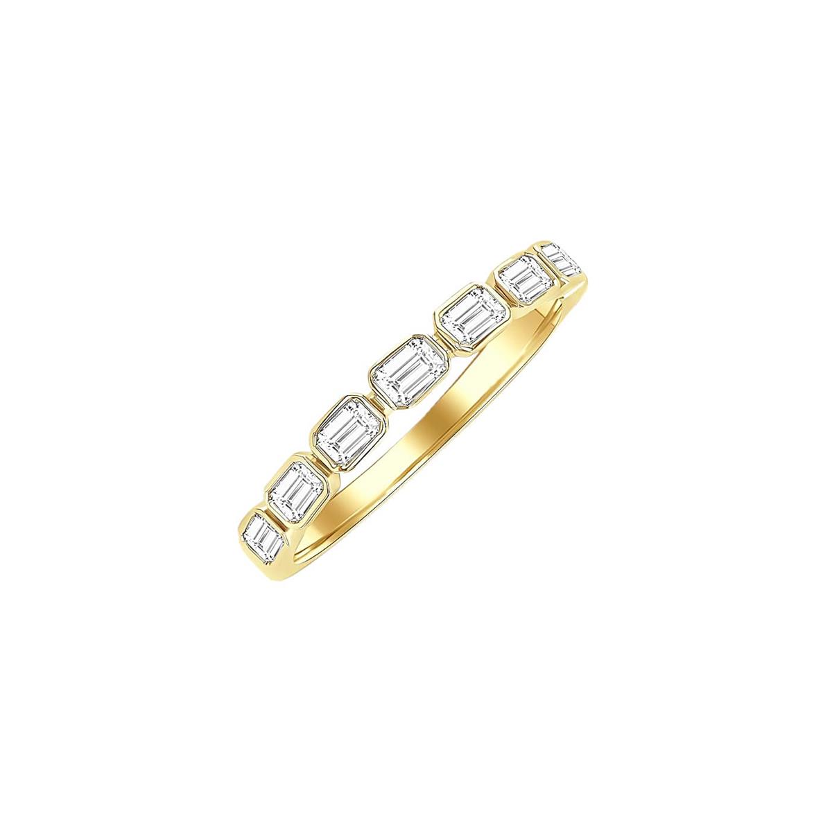 London Collection 14k Yellow Gold Diamond East West Band