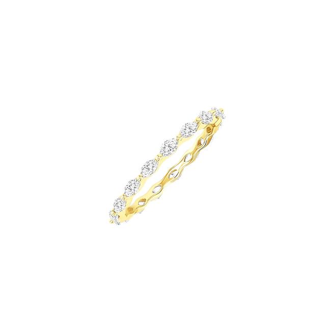 London Collection 14k Yellow Gold Marquise East West Diamond Eternity Band