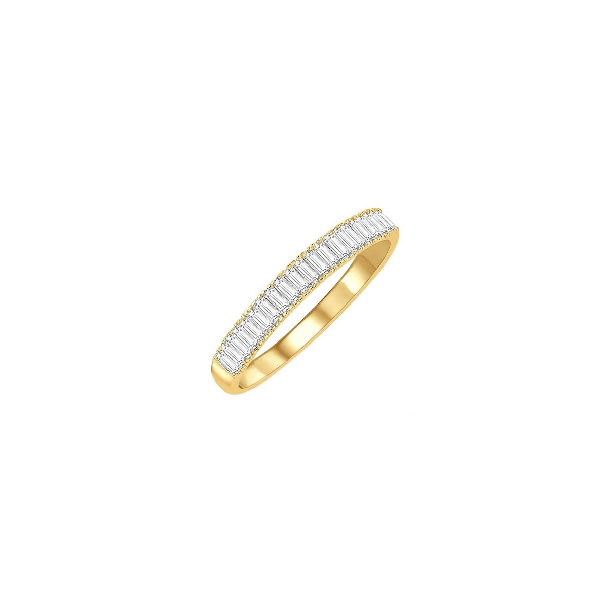 London Collection 14k Yellow Gold Baguette Diamond Band