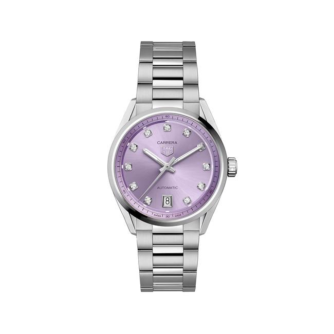 TAG Heuer Carrera Date Diamond Lilac