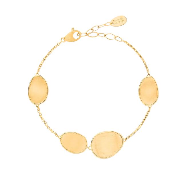 Marco Bicego Lunaria 18k Yellow Gold Petal Station Bracelet