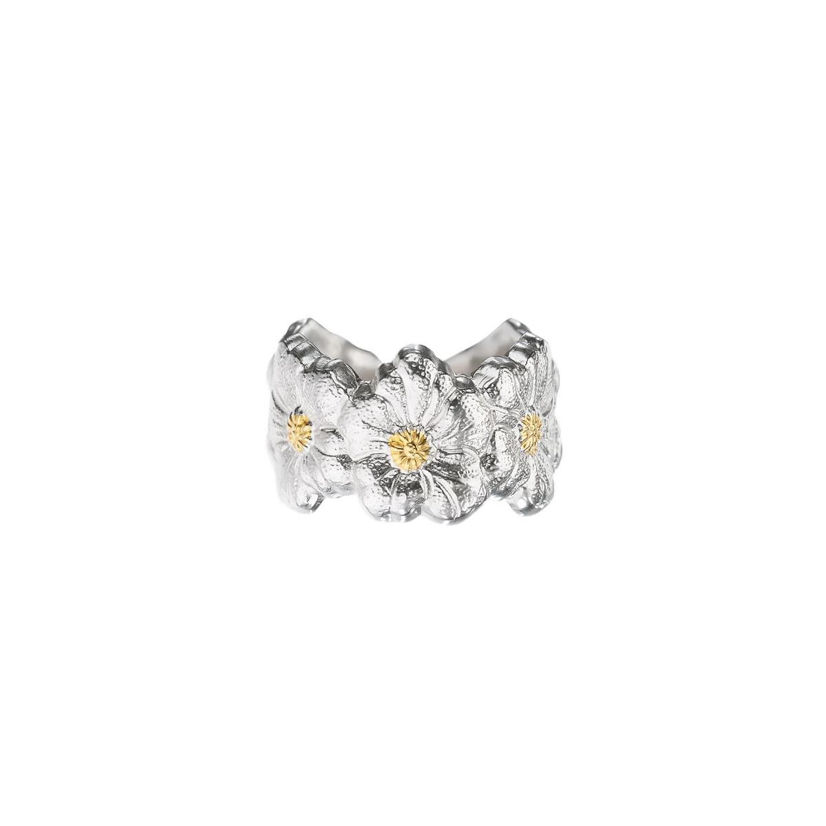 Buccellati Blossoms Vermeil Two Tone Eternelle Flower Band Ring