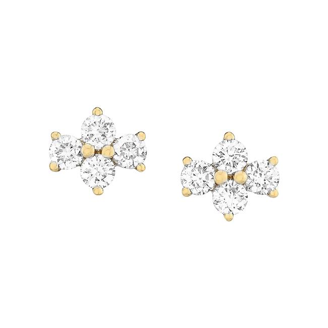 Anita Ko Vivi 18k Yellow Gold Diamond Stud Earrings
