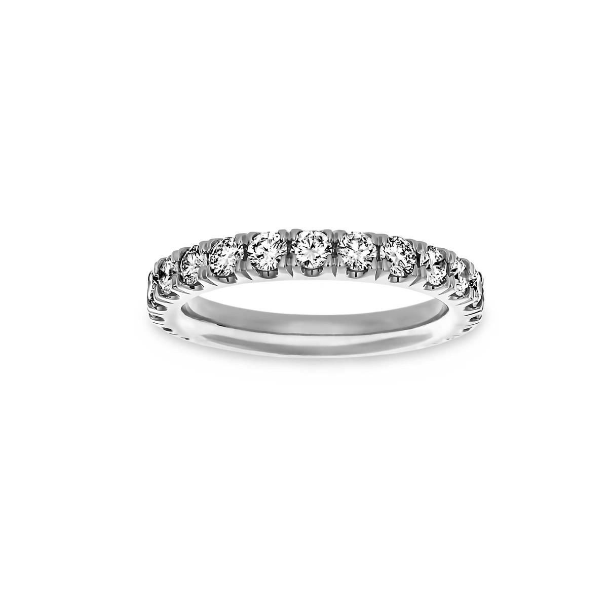 TWO By London Platinum Pave Diamond Eternity Band