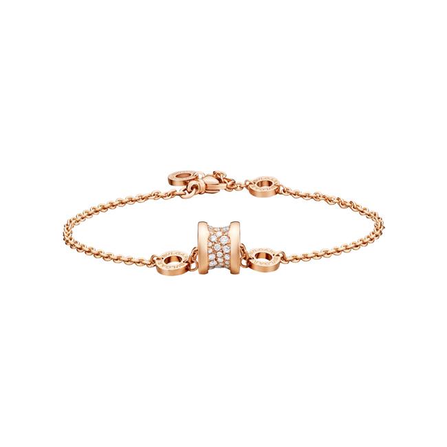 Bvlgari B.zero1 18k Rose Gold Diamond Bracelet