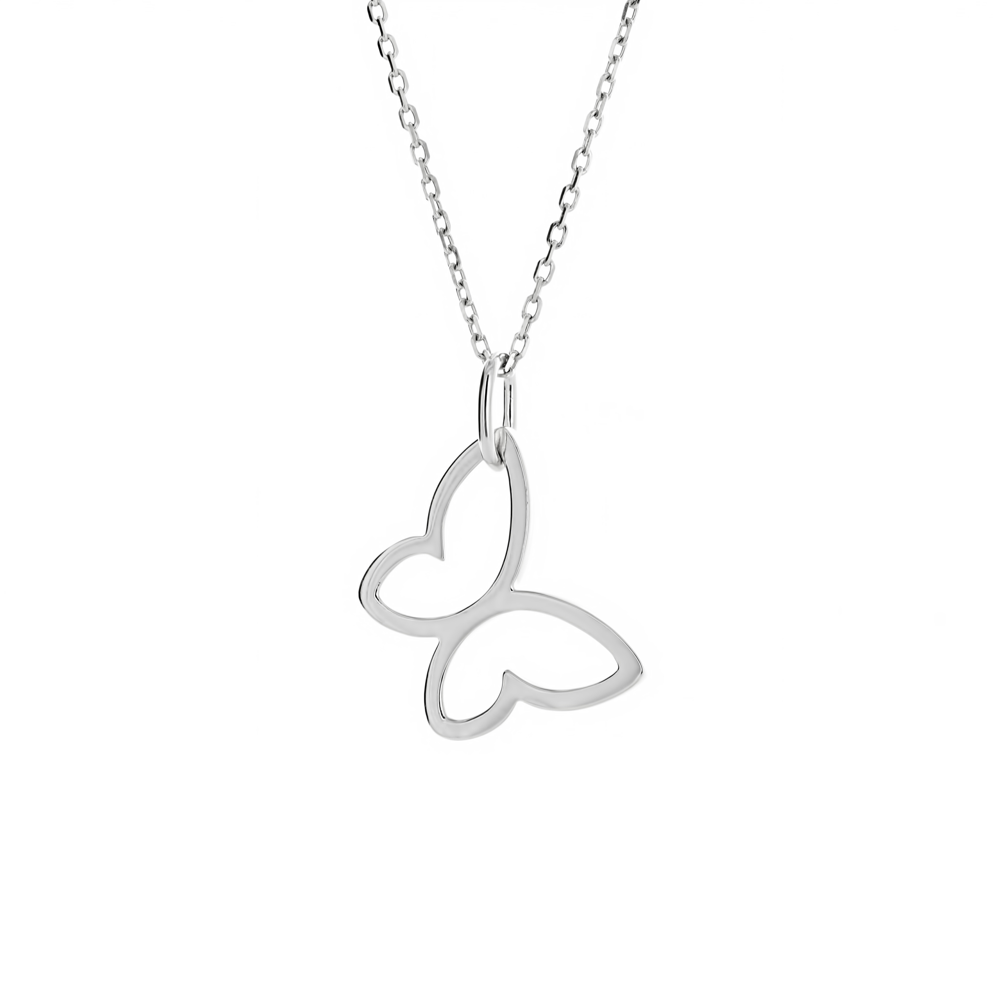 Sunrise Day Camp Sterling Silver Large Butterfly Pendant Necklace