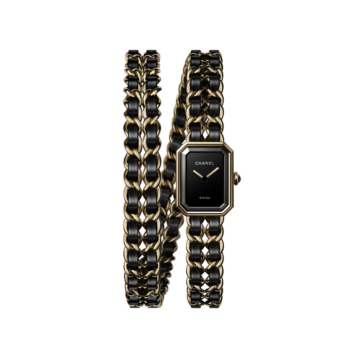 CHANEL Premiere Iconic Chain Double Row Two Tone Watch