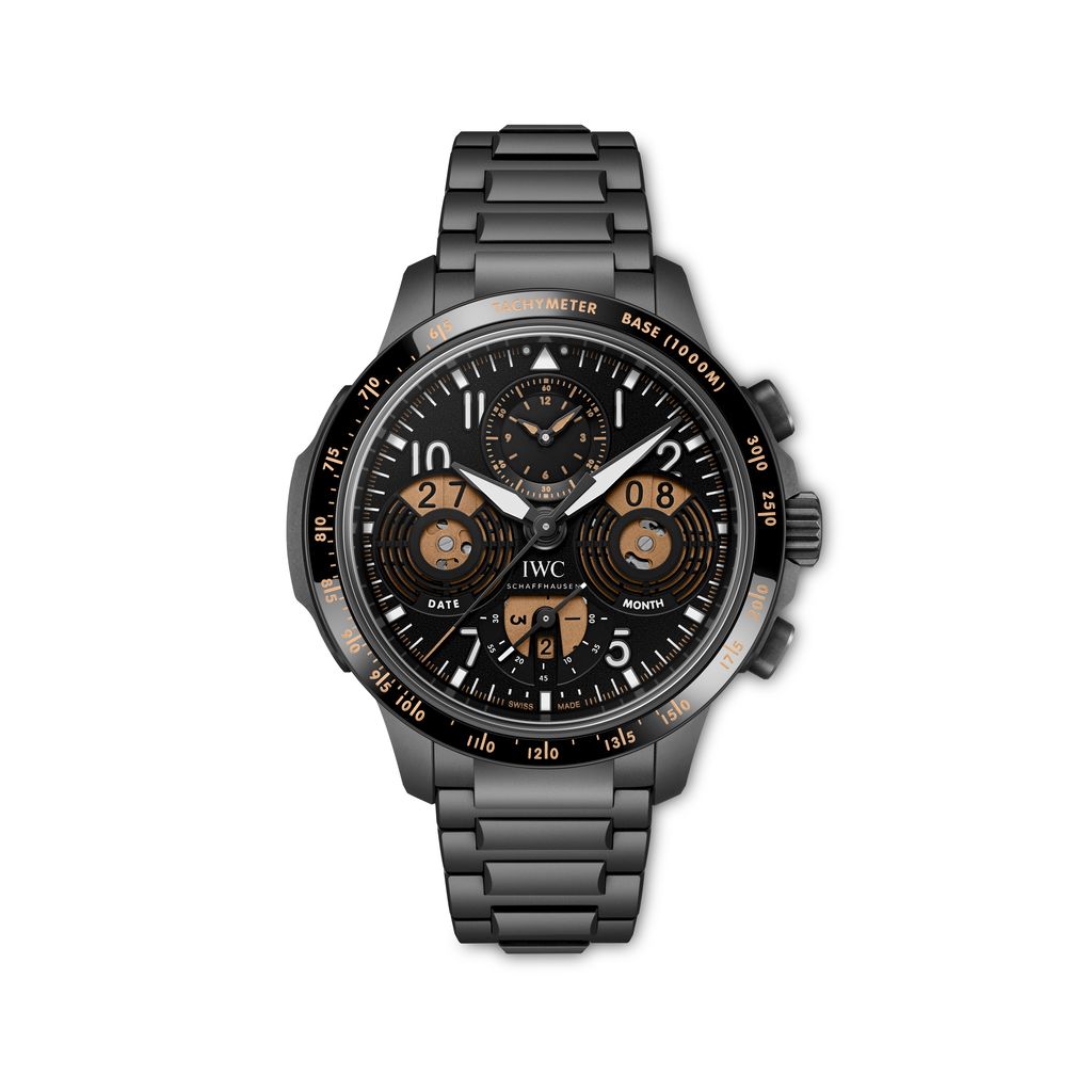 IWC Pilot Performance Chronograph Perpetual Calendar Digital Date Month