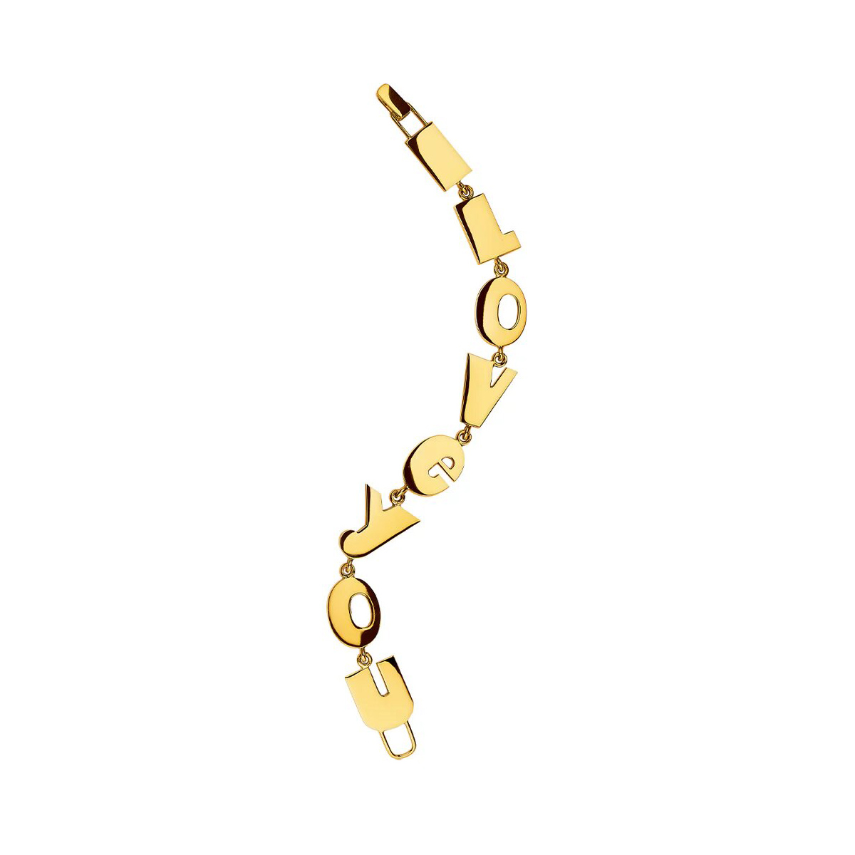 Verdura I Love You 18k Yellow Gold Bracelet