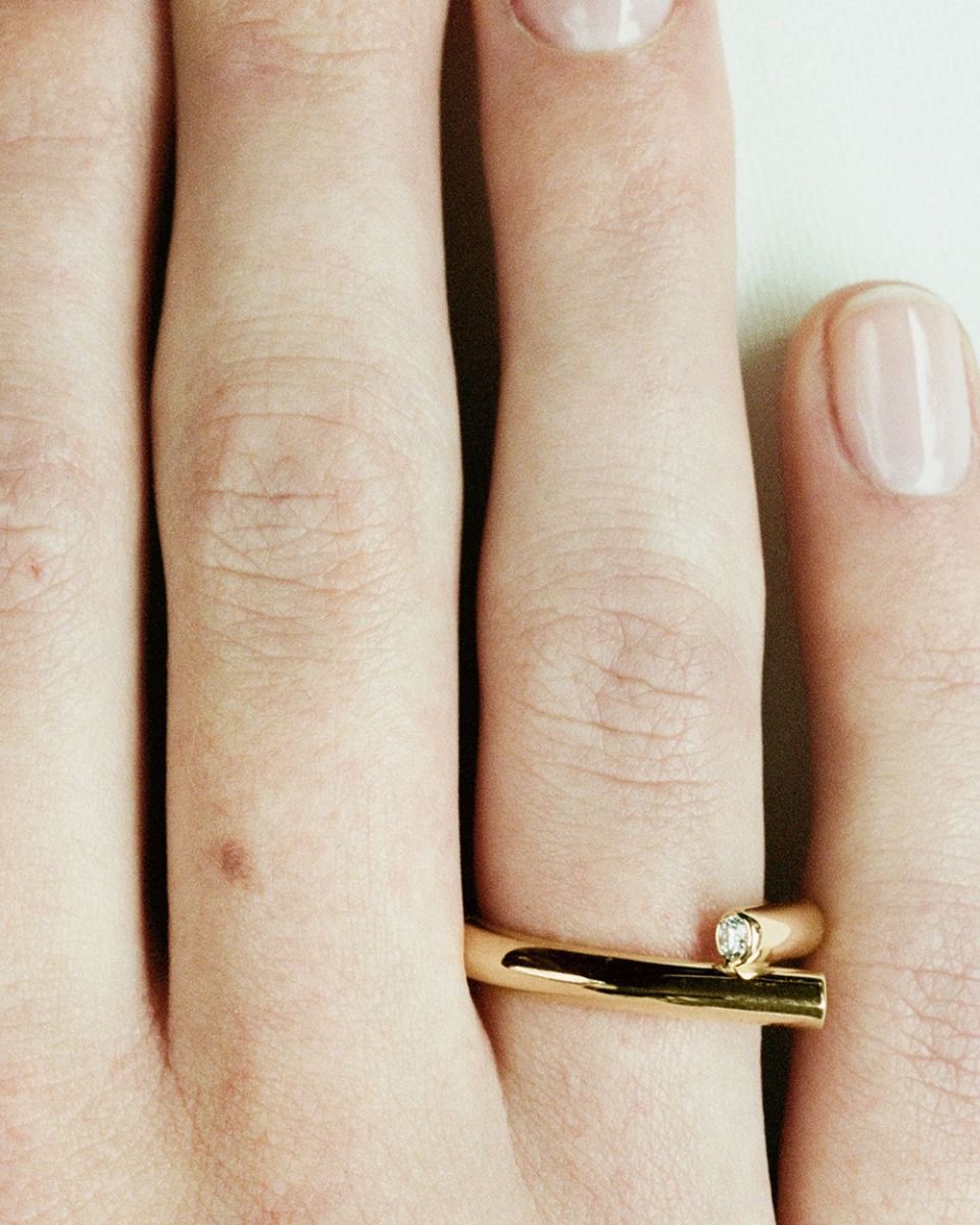 Tabayer Oera Yellow Gold Diamond Ring